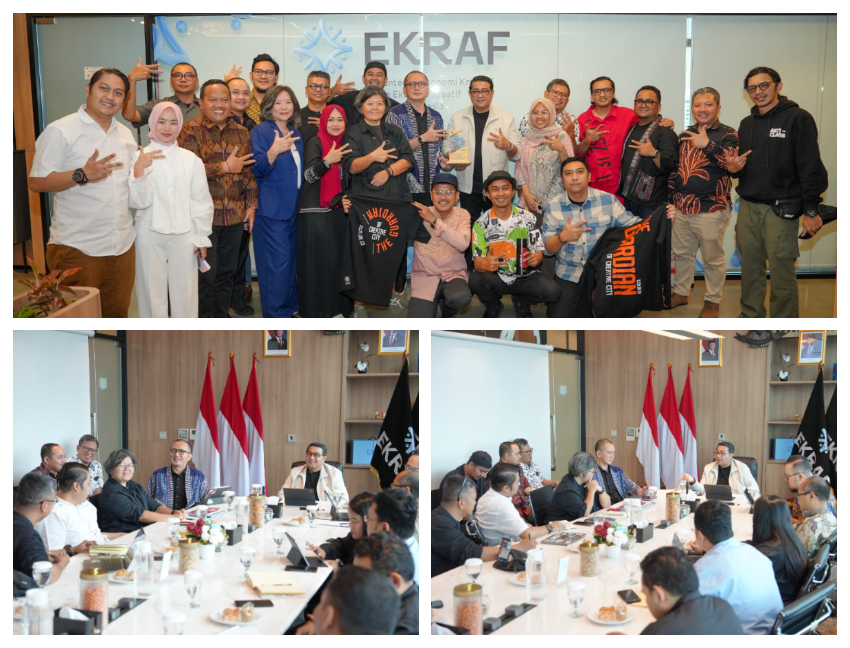 Penguatan Sinergi Kementerian Ekonomi Kreatif  Bersama ICCN: Mengusung Teknologi AI dan Kompas Kota Kreatif Bagi Akselerasi Nasional