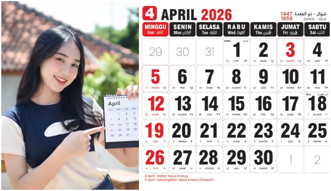 Catat Yuk! Ini Tanggal Merah di Bulan April 2026 dan Wacana WFH Oleh Pemerintah