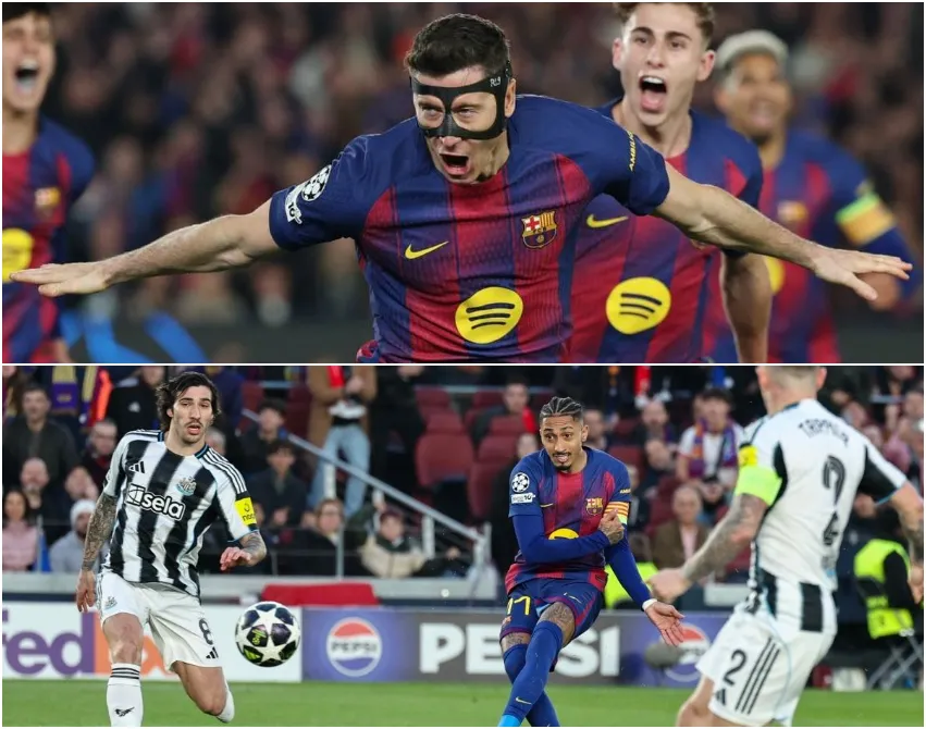 Pesta Gol Lewandoski Salip Rekor Messi, Barcelona Tumbangkan Newcastle di Camp Nou 7-2