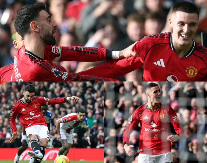 KEMBALI Ke Tren Positif, Manchester United Sukses Tembus Posisi 3 Klasemen Hajar Crystal Palace 2-1