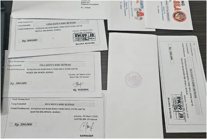 Heboh Pengurus RW di Kalideres Minta THR ke Pengusaha, Minimal Rp 200 Ribu