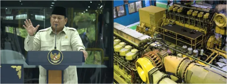 Presiden Siapkan Pengganti Pembangkit BBM, Prabowo: Tidak boleh ada lagi pembangkit Listrik menggunakan Diesel