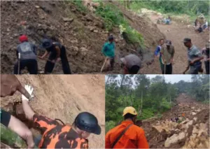 Dua Makam Hilang Terbawa Longsor di Batulawang Cianjur, 4 Keluarga Kini Mengungsi