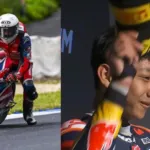 Gemuruh Indonesia Raya di Jerez Spanyol, Pembalap Muda Indonesia, Kiandra Ramadhipa Sukses Kunci Podium di Ajang Moto4 2026