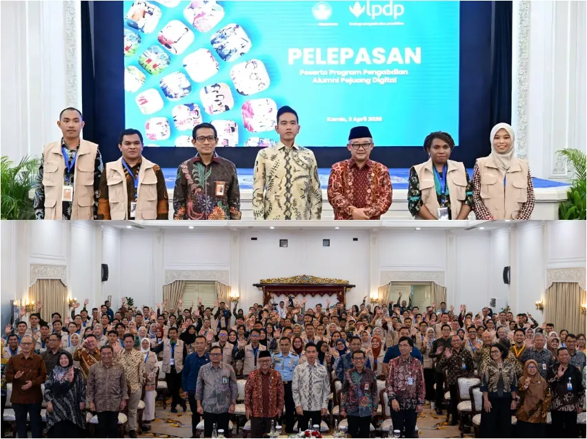 Wapres Bersama Mendikdasmen Lepas 150 alumni LPDP, Fokus Akselerasi Transformasi Pendidikan Digital
