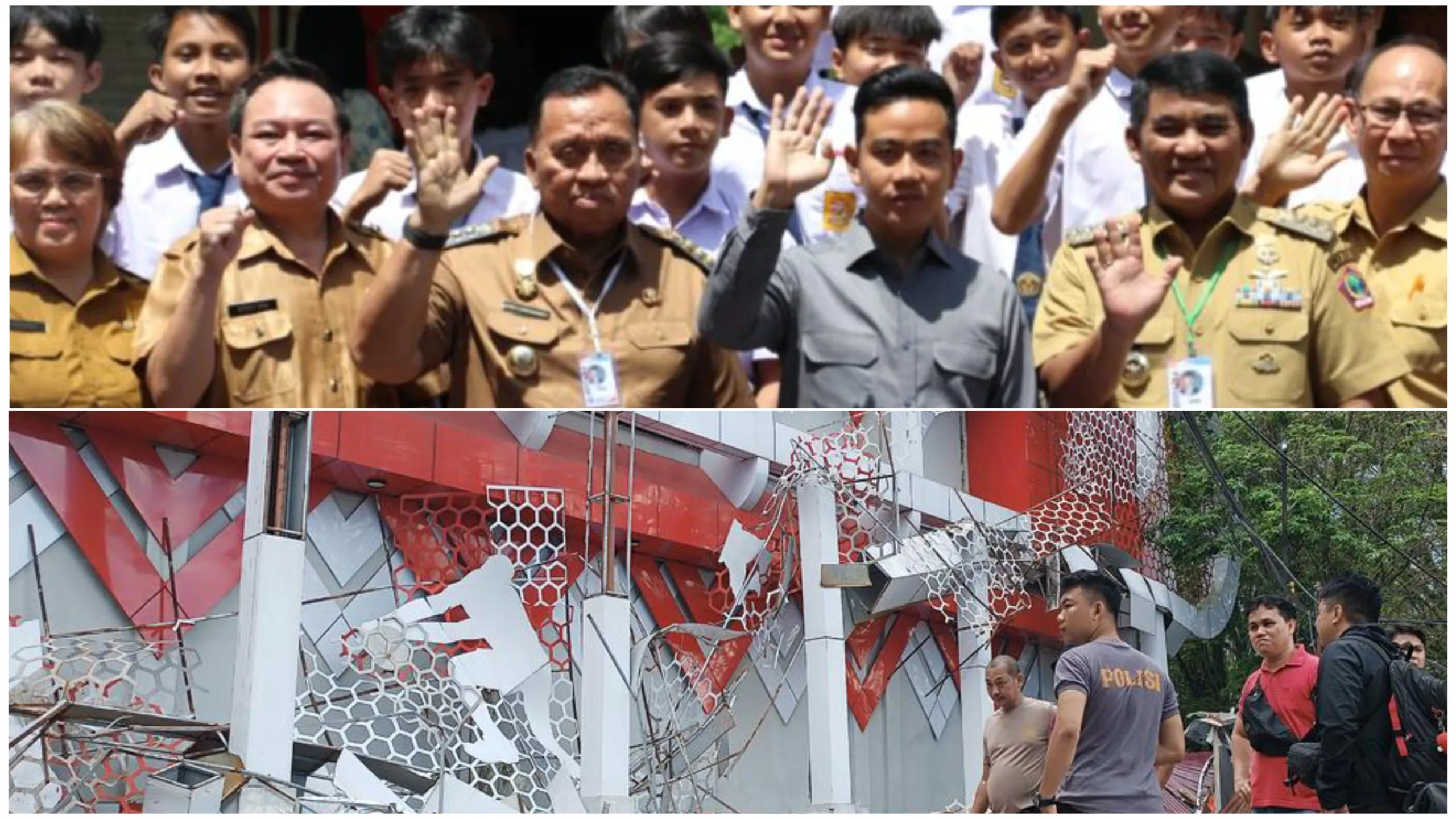 Wapres Kunjungi Sulut, Tegaskan Pemerintah Berkomitmen Percepatan Penanganan Pasca Gempa Sulut