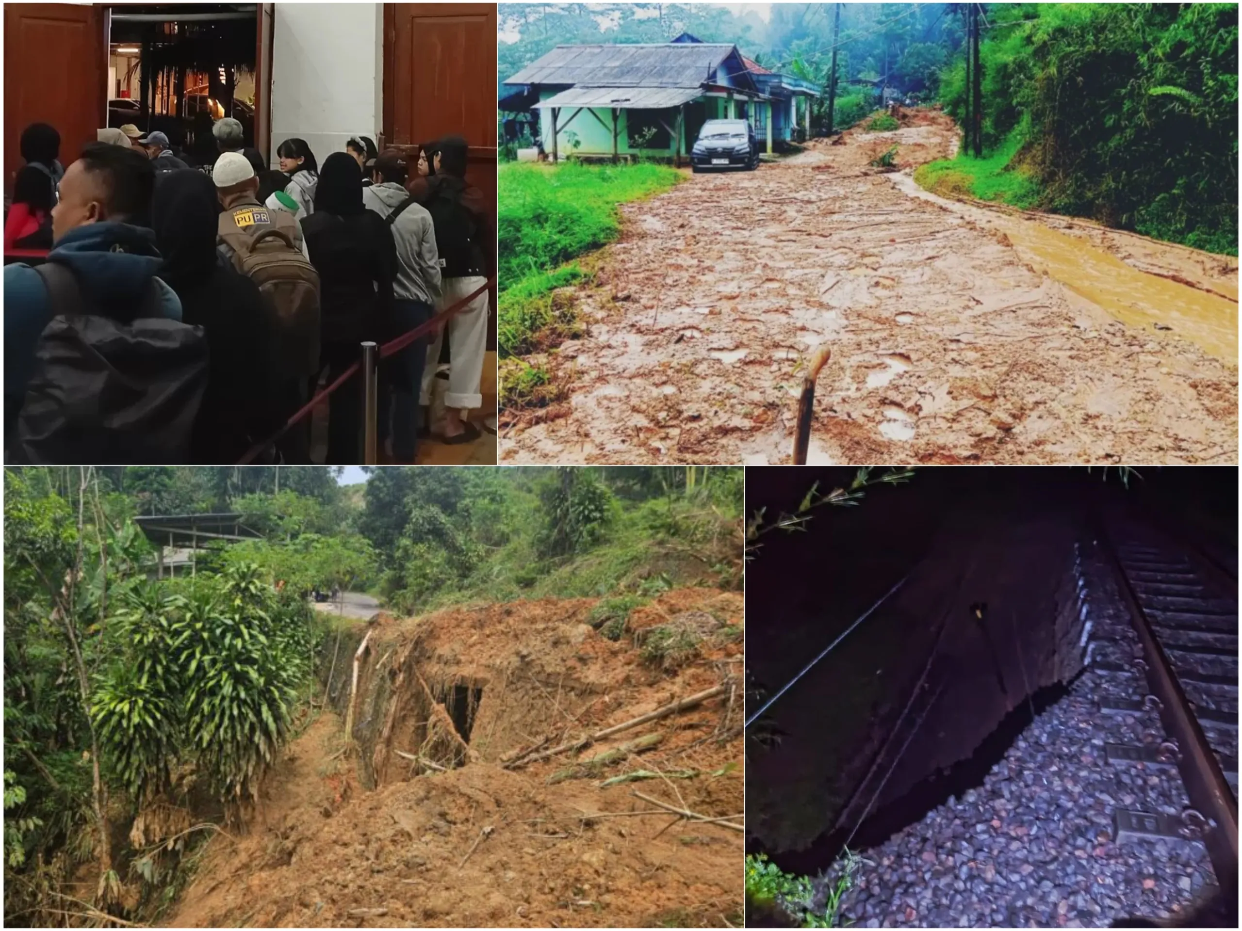 Akses Menuju Situs Gunung Padang Tertimbun Longsor Sepanjang 50 Meter,  Kereta Api Cianjur-Sukabumi Dibatalkan Demi Keselamatan Penumpang