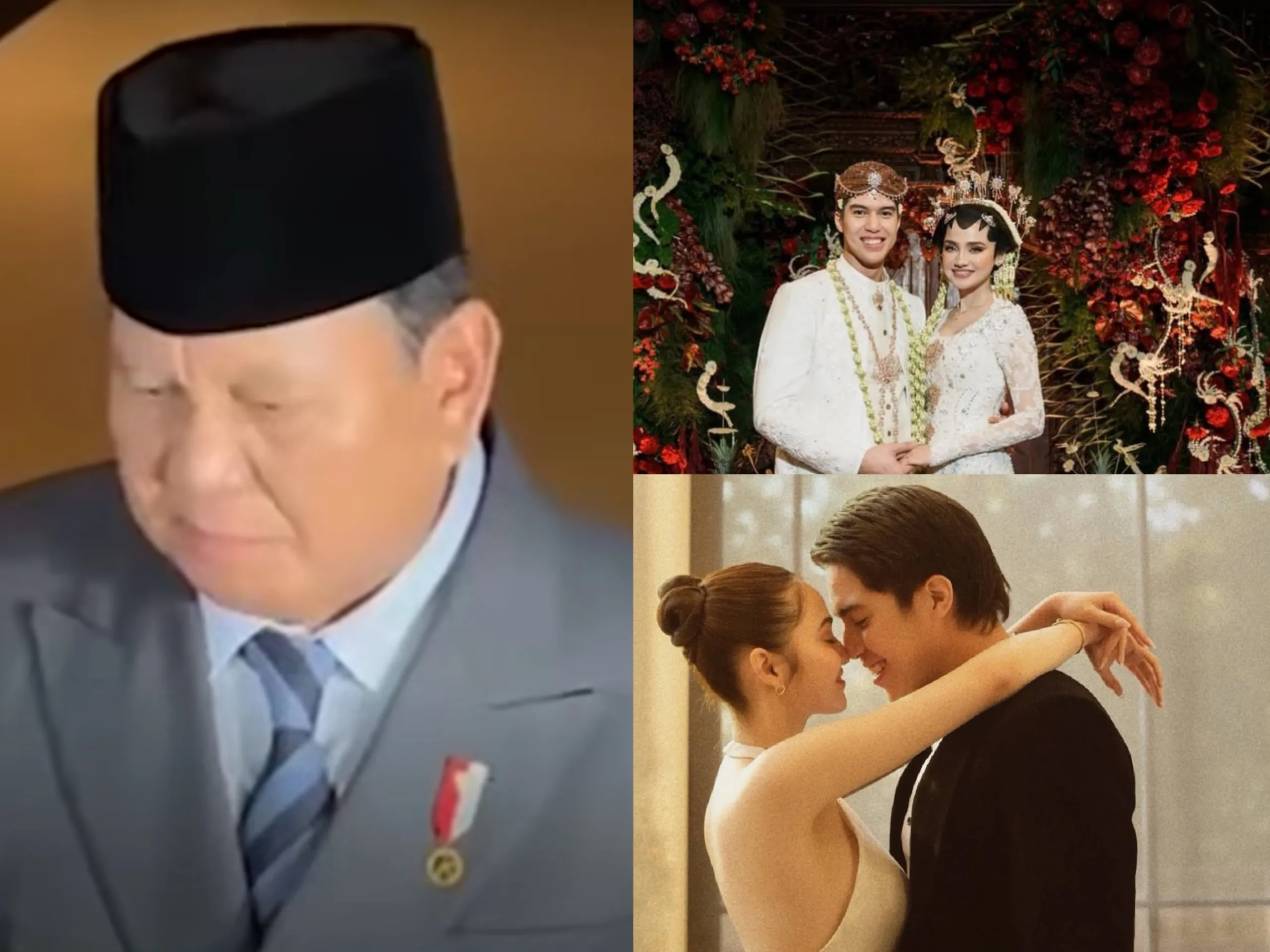 Presiden Hadir Dalam Pernikahan El Rumi, Prabowo: Doa Terbaik Untuk El Rumi dan Syifa