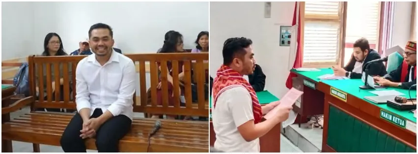 Tangis Pecah Amsal Sitepu Saat Divonis Bebas dalam Kasus Video Profil Desa