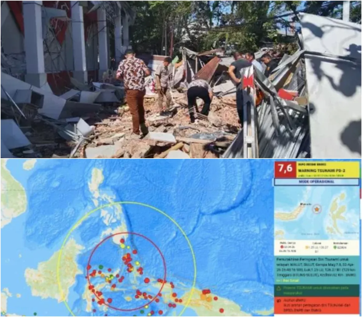 Sulawesi Utara Diguncang Gempa Bumi 7.6 M, Ada Tsunami Kecil di Halmahera Barat Ini Penjelasan BMKG