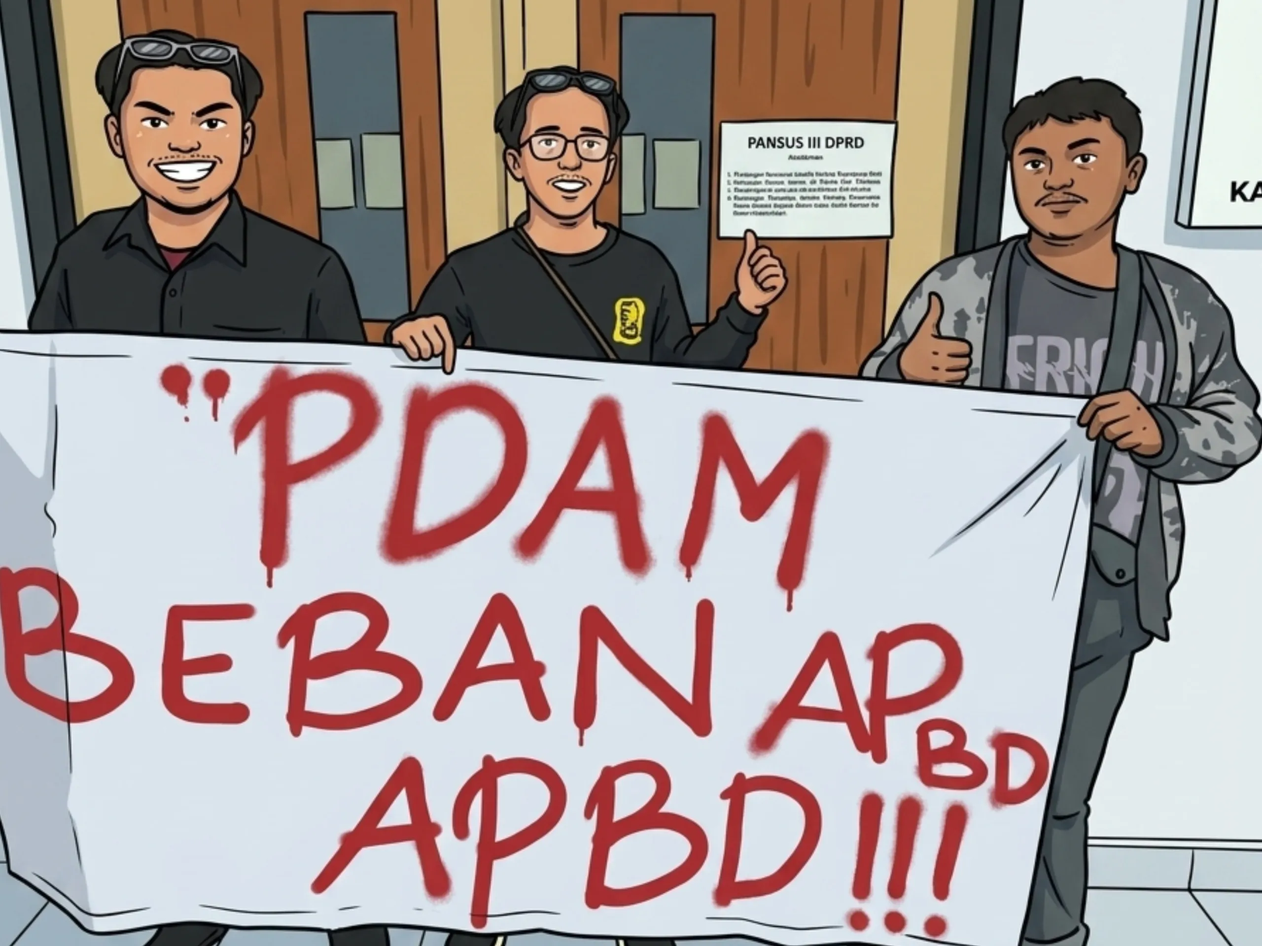 GMNI Kabupaten Cianjur Paksa DPRD Buka Mata Segera Audit Anggaran Rp46,9 Miliar PDAM Cianjur