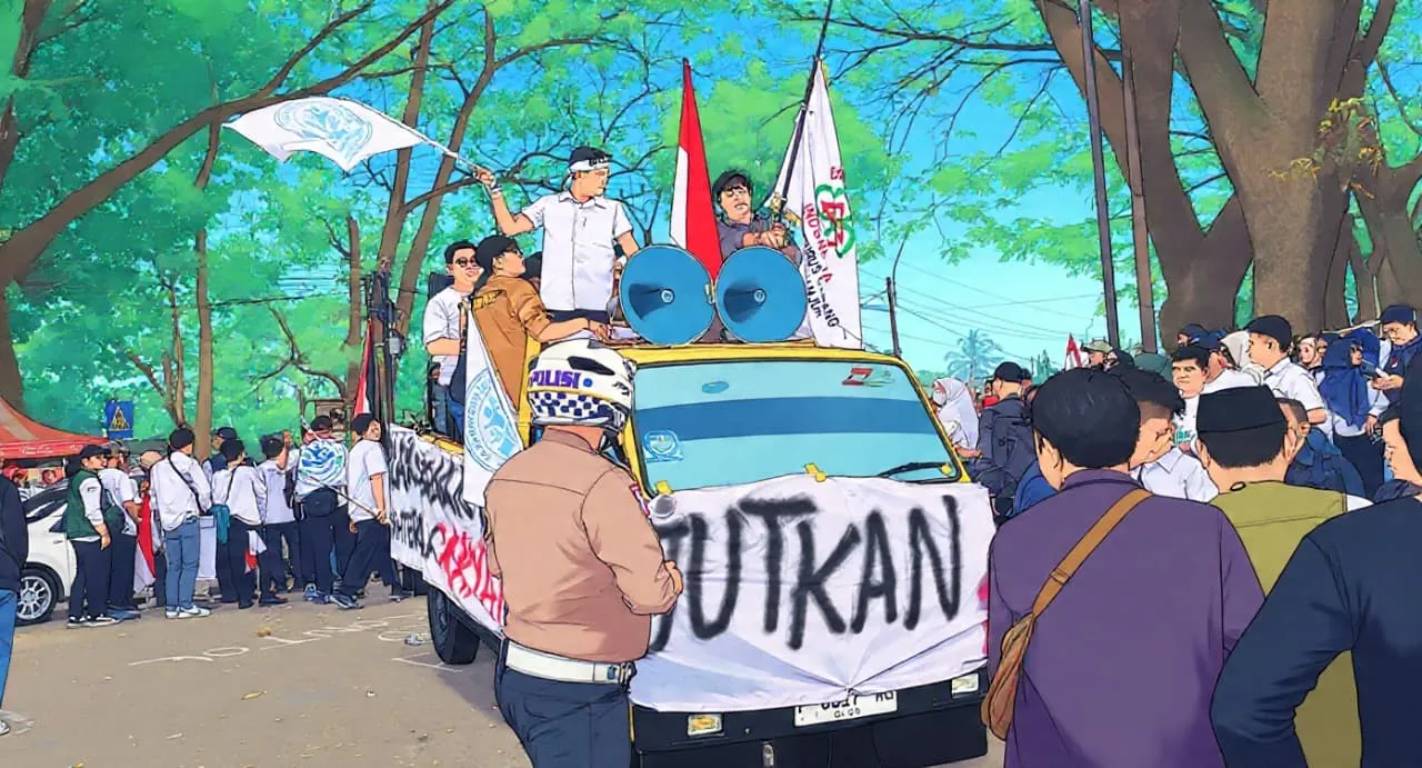 Gelombang Masyarakat Peduli MBG Sambangi Gedung DPRD Cianjur, Suarakan Dukungan Pada Program Unggulan Presiden Tersebut