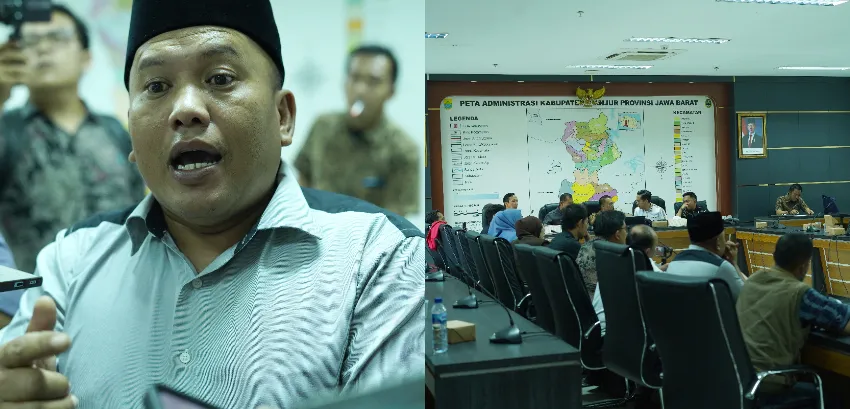 Imbas Perapihan Kedai Pedagang Puncak, Sambangi Gedung DPRD Cianjur Tuntut Penataan Ulang