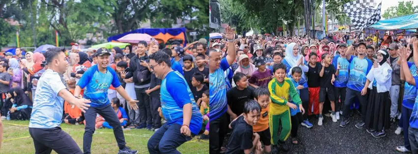 Antusiasme Warga Pekanbaru Meramaikan Pesta Rakyat dan Jalan Sehat di Kecamatan Senapelan Pekanbaru
