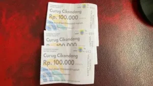 Tiket Masuk Wisatawan Asing Curug Cikondang Rp100 Ribu, Disbudpar Cianjur Bersuara