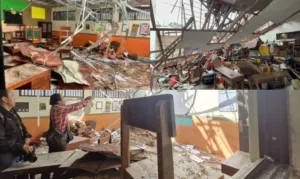 Bangunan SD Negeri Sendangmulyo 03 di Semarang Ambruk Tertimpa Pohon, Guru dan Murid dalam Keadaan Selamat