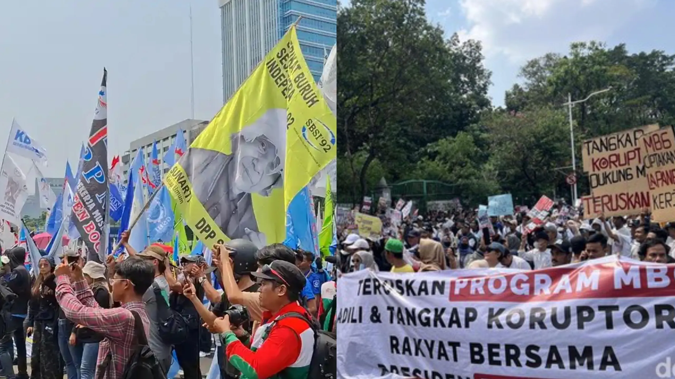 Mitra SPPG Unjuk Rasa Didepan Gedung DPR, Suarakan 5 Tuntutan Terkait Program MBG